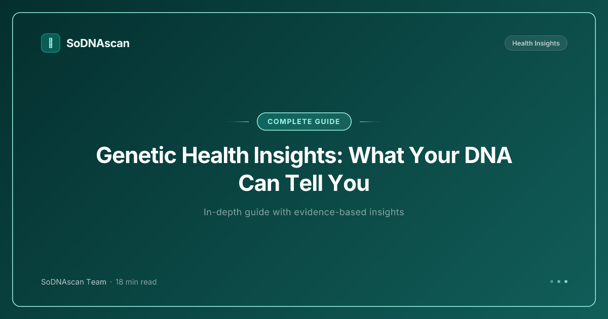 Genetic Health Insights: What Your DNA Can Tell You